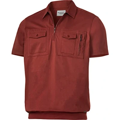 Abbildung von HENSON&amp;HENSON Kurzarmshirt ausgezeichnete Passform durch Rippenbund am Saum