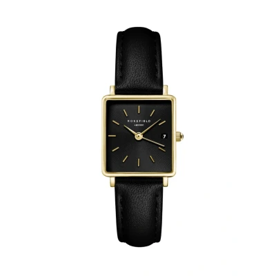 Abbildung von Rosefield THE BOXY XS Uhr, Damen, Größe: One Size, Black gold