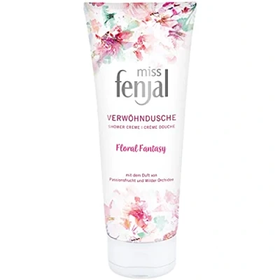Abbildung von miss fenjal Dusche 200 ml, Duschgel mit dem Duft von Passionsfrucht, Wilder Orchidee, für normale Haut Floral Fantasy