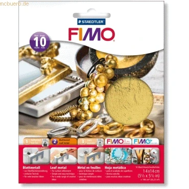 Abbildung von Fimo Bladmetaal goud 10 vel 8781 11
