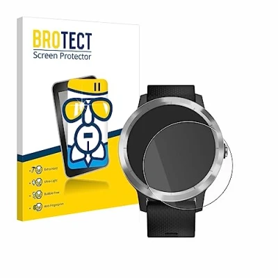 Abbildung von BROTECT Schutzglas für Garmin Vivoactive 3 / Forerunner 45 Approach S40 Schutzfolie Panzer Folie Glas [Extrem Kratzfest 9H, Anti Fingerprint,