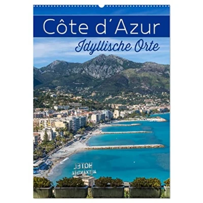 Abbildung von CÔTE D’AZUR Idyllische Orte (Wandkalender 2025 DIN A2 hoch), CALVENDO Monatskalender