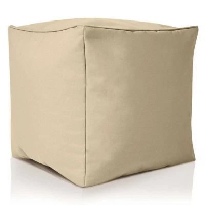 Abbildung von Green Bean Sitzsack Cube (Hocker 40x40x40cm mit EPS Perlen Füllung, Fußhocker Fußkissen Sitz Pouf für Sitzsäcke), Bodenkissen Kinder und Erwachsene Sitzkissen Sitzhocker