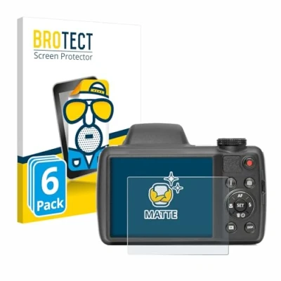 Abbildung von BROTECT Entspiegelungs Schutzfolie für Kodak Pixpro AZ528 (6 Stück) Matte Displayschutz Folie, Anti Reflex, Fingerprint