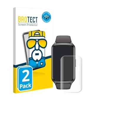 Abbildung von BROTECT 2 Stück Full Cover Schutzfolie für Amzhero Fitness Tracker 1.47&quot; Screen Displayschutz Folie [3D Curved, Kristall Klar]