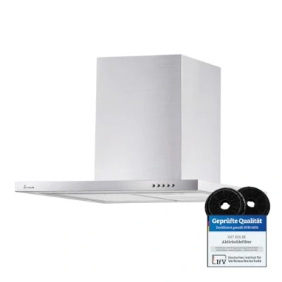 Abbildung von KKT KOLBE Wandhaube Dunstabzugshaube 60cm DELTA6015TC DELTA6015TC, / Silber Abzugshaube Edelstahl 3 Stufen LED