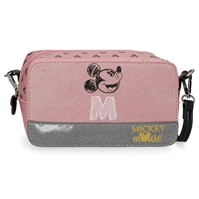 Abbildung von Disney Mickey The Blogger Umhängetasche Rosa 19,5x11,5x7,5 cms PVC und Polyester