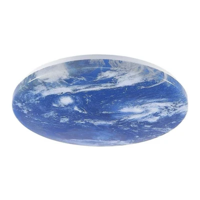 Abbildung von Lindby LED Deckenleuchte Gaios Ø 38 cm, blau, CCT, dimmbar