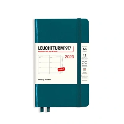 Abbildung von LEUCHTTURM1917 365955 Wochenkalender Pocket (A6) 2023, 12 Monate, Pacific Green, Englisch
