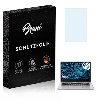 Abbildung von Bruni Schutzfolie kompatibel mit Acer Chromebook Spin 314 Convertible CP314 1H Folie, glasklare Displayschutzfolie (2X)