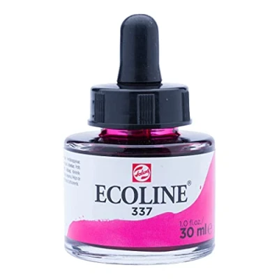 Abbildung von Talens Ecoline Aquarellfarbe Konzentrat Nr. 337 Magenta 30 ml