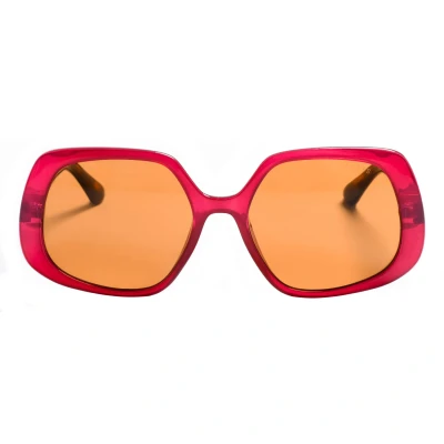 Abbildung von Guess Damen GU7862 74E Gläser SONNENBRILLEN Plastik Rosa Braun Geometrisch Normal