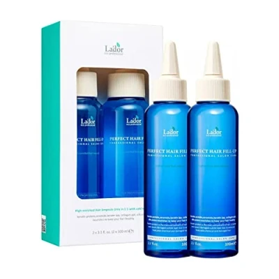 Abbildung von LA&#039;DOR Perfect Hair Fill Up Filler Duo 100+100 ml Spendet Feuchtigkeit Haar Gibt Einen Gesunden Glanz Zurück Normalisiert pH Haut Zusammensetzung Umfasst Keratin Kollagen