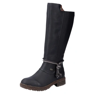 Abbildung von Rieker Stiefel, Damen, Größe: 38, Schwarz/brown Schuhe