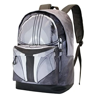 Abbildung von Star Wars The Mandalorian Helmet FAN HS Rucksack, Grau, 30 x 43 cm, Kapazität 22 L