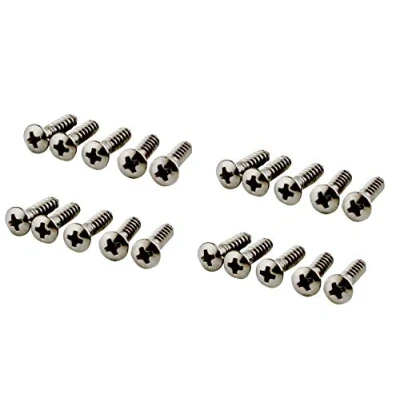 Abbildung von 20 Pack Titanium Alloy Pickguard Mounting Screws Compatible with Fender, Gibson, Ibanez ST TL Guitar Bass Guard Mount Panel Accessories Luthier Projects