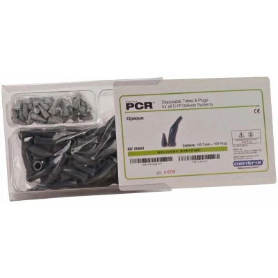 Abbildung von AccuDose Kanülen + Stopfen opakes PCR
