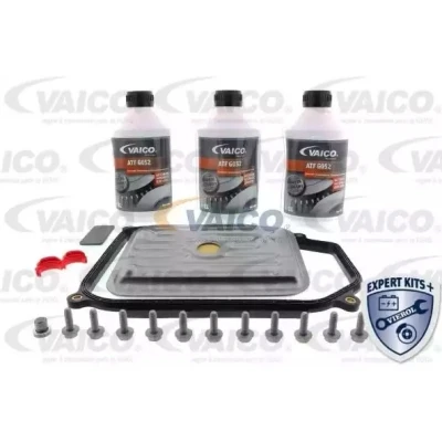 Abbildung von VAICO V10 3847 Teilesatz, Ölwechsel Automatikgetriebe mit Zubehör, Dichtung Ölmenge für Standardölwechsel EXPERT KITS + AUDI: A6 C4 Limousine
