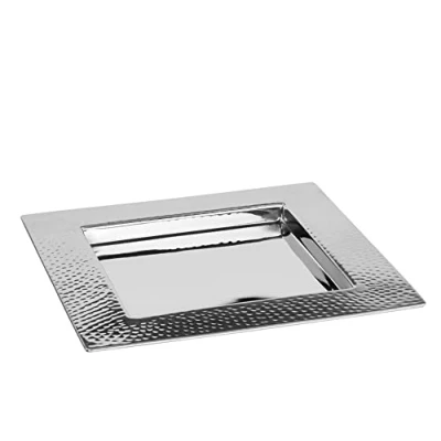 Abbildung von Fink Tablett &quot;LAZIO&quot;, (1 tlg.), Dekotablett, Dekoaccessoires, silberfarben