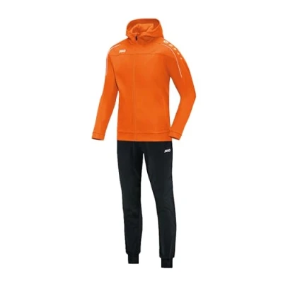 Abbildung von JAKO Herren Trainingsanzug Polyester Classico mit Kapuze, neonorange, XL, M9450
