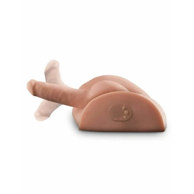 Abbildung von Torso Masturbator „Dirty Talk Interactive Fuck him silly“, mit biegbaremPenis