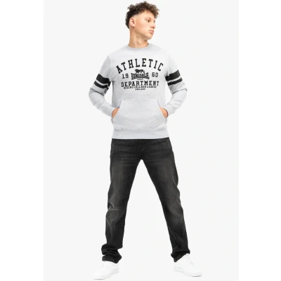 Abbildung von Lonsdale Herren Rundhals Sweatshirt Normale Passform GLESPIN Marl Grey/Black 3XL
