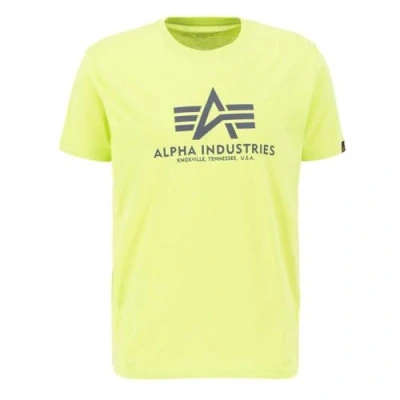Abbildung von Alpha Industries Tshirt print, Herren, Größe: Small, Hornet green