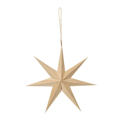 Abbildung von Broste Copenhagen VENICE Sternhänger Holz natural 20 cm