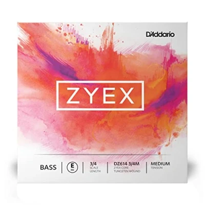 Abbildung von D&#039;Addario DZ614 3/4M Zyex Kontrabass Einzelsaite &#039;E&#039; synthetische Faser 3/4 Medium
