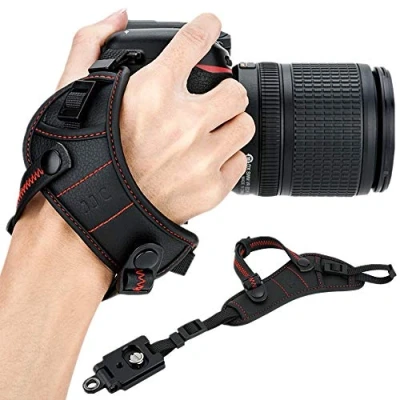 Abbildung von JJC Handschlaufe für DSLR Kamera Canon Nikon Olympus Sony Panasonic Pentax(mit Arca Swiss Type Plate)