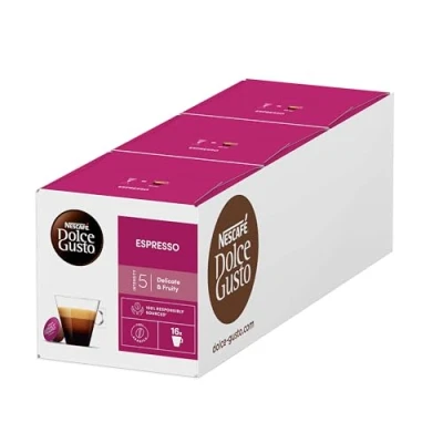 Abbildung von NESCAFÉ DOLCE GUSTO Espresso Kaffeekapseln 3er Pack (3 x 16 Portionen)