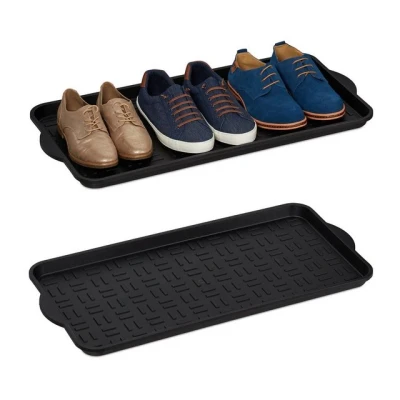 Abbildung von relaxdays Schuhabtropfschale XL Schuhablage 2er Set