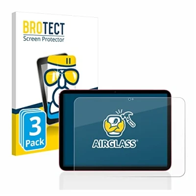 Abbildung von BROTECT Schutzglas für Apple iPad 10.9&quot; 2022 WiFi (10. Gen.) (3 Stück) Schutzfolie Panzer Folie Glas [Extrem Kratzfest 9H, Anti Fingerprint,