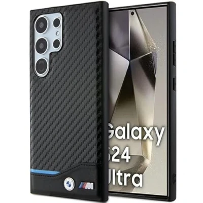 Abbildung von CG Mobile BMW BMHCS24L22NBCK Hülle Für S24 Ultra S928 Schwarz Leather Carbon