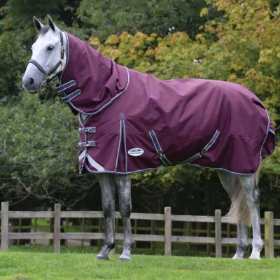 Abbildung von Weatherbeeta Regendecke Comfitec Plus Dynamic II Detach A Neck Lite Maroon/Grau/Weiß 120/170