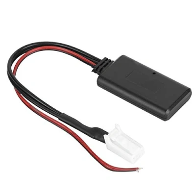 Abbildung von BOROCO Bluetooth 4.0 Empfänger, Aux Car Adapter Wireless Kit für Freisprecheinrichtung Home Speaker Musikstreaming, Plug Play Music Receiver Stereo Audiokabel