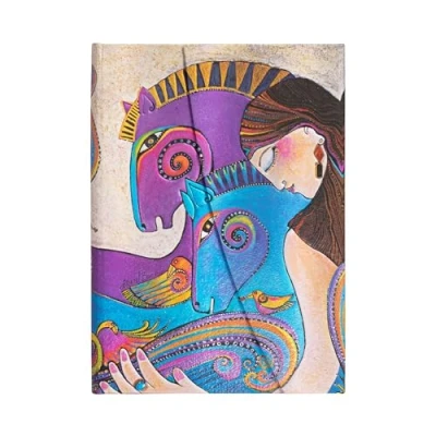Abbildung von Paperblanks Hardcover Notizbücher Die Seele des Pferdes Unliniert Midi (130 x 180 mm): Hardcover, Wrap Closure, 120 gsm, ribbon marker, pouch (Mystical Horses)
