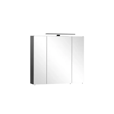 Abbildung von Schildmeyer Badezimmerspiegelschrank &quot;Malte Breite 80,0 cm&quot;, mit LED Leuchte und Schalterbox, Scharniere Softclose Funktion
