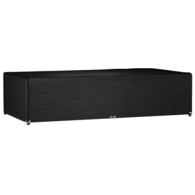 Abbildung von vidaXL Gartenmöbel Abdeckung, Abdeckplane Wasserdicht UV beständig, Rechteckig Schutzhülle mit 12 Ösen, Garnitur Schutzhaube für Rattanmöbel, 315x160x75cm