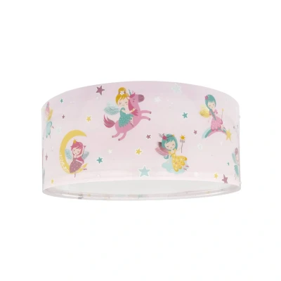 Abbildung von Dalber Lampe kinderzimmer, Deckenleuchte Kinder, Deckenlampe für Kinder Fairy Dreams Rosa Feen