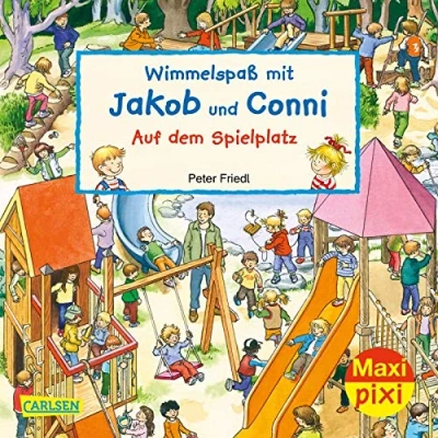 Abbildung von Maxi Pixi 320: Wimmelspaß mit Jakob und Conni: Auf dem Spielplatz (320)