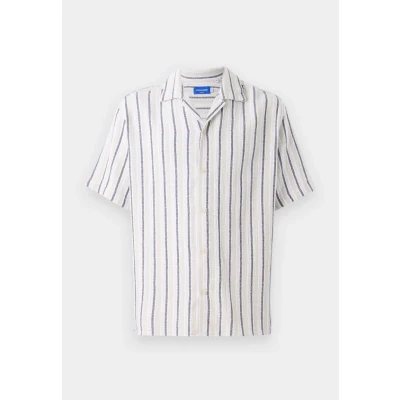 Abbildung von Jack &amp; Jones Jorcoba Stripe Resort Shirt Hemd, Herren, Größe: XS, Celadon tint