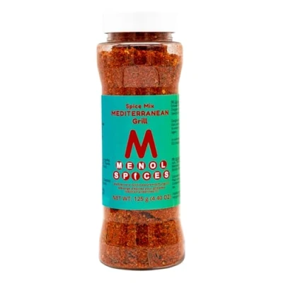 Abbildung von Menol Spices Mediterrane Grill Gewürzmischung 125g in Streuerflasche Gourmetqualität