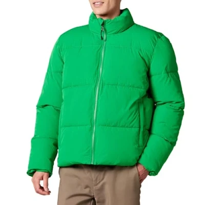 Abbildung von Amazon Essentials Herren Daunenjacke mit Stehkragen (in Übergrößen erhältlich), Grün, L
