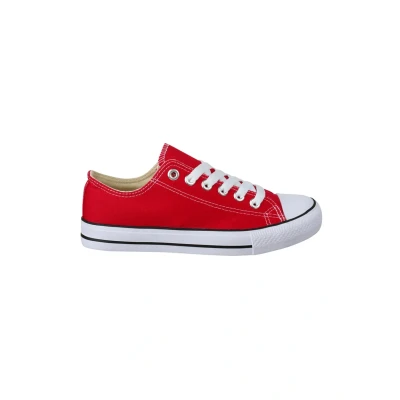 Abbildung von Elara Unisex Sneaker Textil Turnschuh Low top Chunkyrayan B YD3230 Rot 38