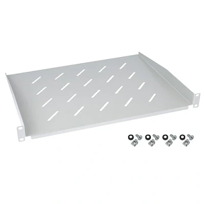 Abbildung von HMF 65499 Fachboden für Serverschrank 19 Zoll 1 HE 350 mm Tiefe Lichtgrau