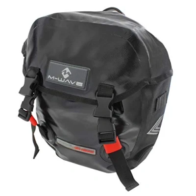 Abbildung von M Wave Gepäckträgertasche Calgary, black (schwarz), 2 x 12,5 l