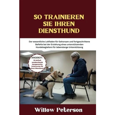 Abbildung von So trainieren Sie Ihren Diensthund: der wesentliche Leitfaden für Gehorsam und fortgeschrittene Befehle bei Erziehung eines unterstützenden Hundebegleiters lebenslange Unterstützung