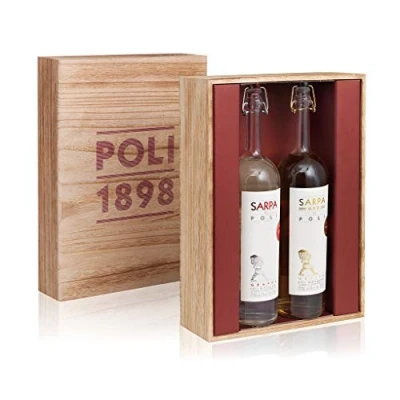 Abbildung von Jacopo Poli Copper Box jew. 1 x 0,7 Liter Sarpa und Barrique di Grappa in