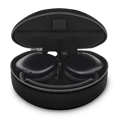 Abbildung von Woolnut Leder Hülle Case für AirPods Max Schwarz